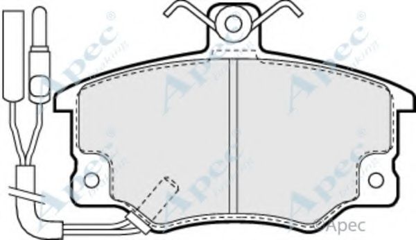 APEC BRAKING - PAD520 - Комплект тормозных колодок, дисковый тормоз (Тормозная система)