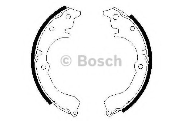 BOSCH - 0 986 487 025 - Комплект тормозных колодок (Тормозная система)