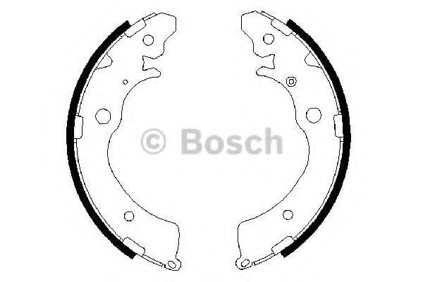 BOSCH - 0 986 487 440 - Комплект тормозных колодок (Тормозная система)