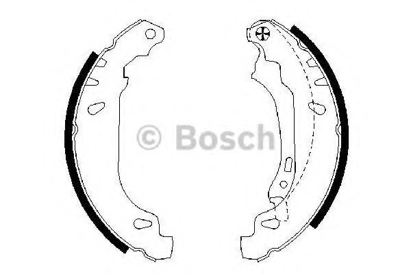 BOSCH - 0 986 487 556 - Комплект тормозных колодок (Тормозная система)