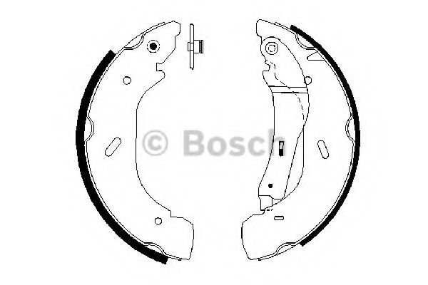 BOSCH - 0 986 487 612 - Комплект тормозных колодок (Тормозная система)