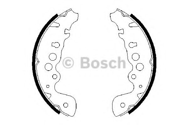 BOSCH - 0 986 487 616 - Комплект тормозных колодок (Тормозная система)