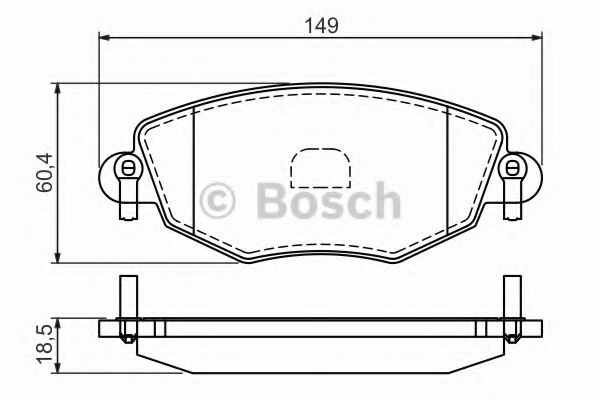 BOSCH - 0 986 494 026 - Комплект тормозных колодок, дисковый тормоз (Тормозная система)