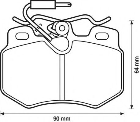 BENDIX - 571406X - Комплект тормозных колодок, дисковый тормоз