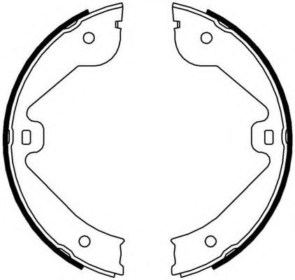 FERODO - FSB4000 - Комплект тормозных колодок, стояночная тормозная система (Тормозная система)