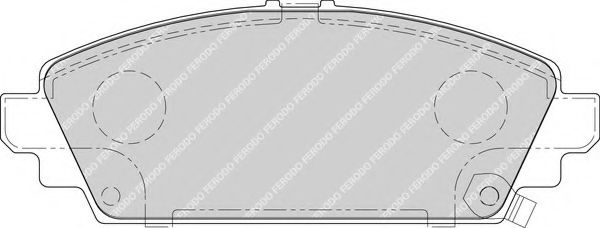 FERODO - FDB1601 - Комплект тормозных колодок, дисковый тормоз (Тормозная система)