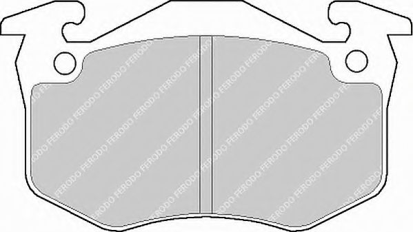 FERODO - FSL881 - Комплект тормозных колодок, дисковый тормоз (Тормозная система)