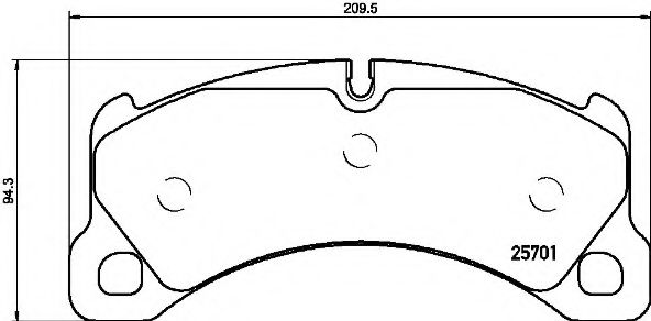 BREMBO - P 65 033 - Комплект тормозных колодок, дисковый тормоз (Тормозная система)