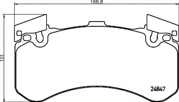 BREMBO - P 85 136 - Комплект тормозных колодок, дисковый тормоз (Тормозная система)