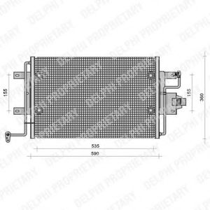 DELPHI - TSP0225113 - Конденсатор, кондиционер (Кондиционер)