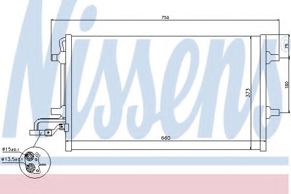 NISSENS - 940154 - Конденсатор, кондиционер (Кондиционер)