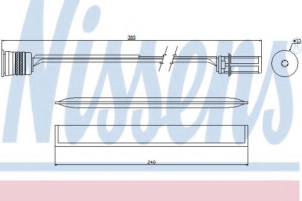 NISSENS - 95466 - Осушитель, кондиционер (Кондиционер)
