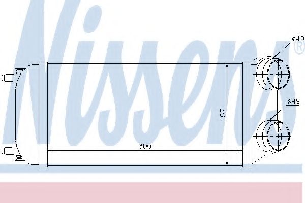 NISSENS - 96638 - Интеркулер (Система подачи воздуха)