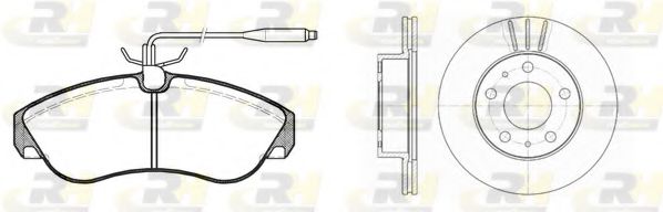 ROADHOUSE - 8487.00 - Комплект тормозов, дисковый тормозной механизм (Тормозная система)