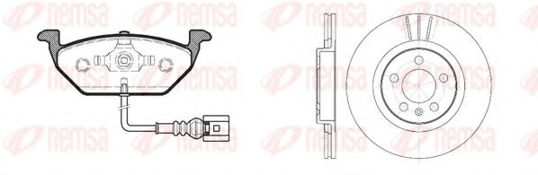 REMSA - 8633.01 - Комплект тормозов, дисковый тормозной механизм (Тормозная система)