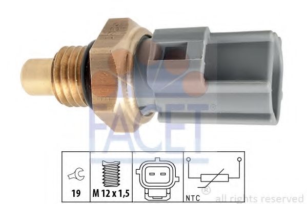 FACET - 7.3281 - Датчик, температура топлива (Приготовление смеси)