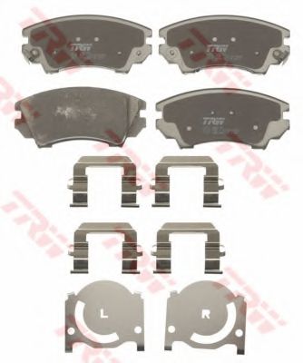 TRW - GDB1783 - Комплект тормозных колодок, дисковый тормоз (Тормозная система)