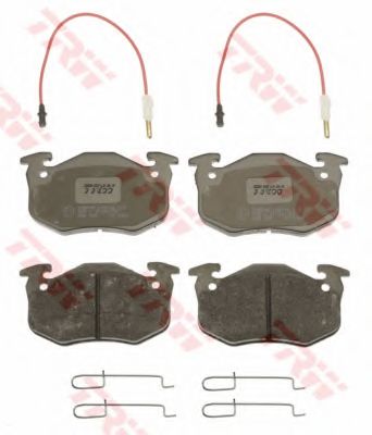 TRW - GDB328 - Комплект тормозных колодок, дисковый тормоз (Тормозная система)