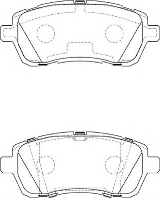 NECTO - FD7390A - Комплект тормозных колодок, дисковый тормоз (Тормозная система)