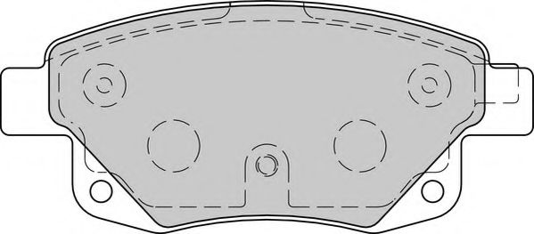 NECTO - FD7273V - Комплект тормозных колодок, дисковый тормоз (Тормозная система)