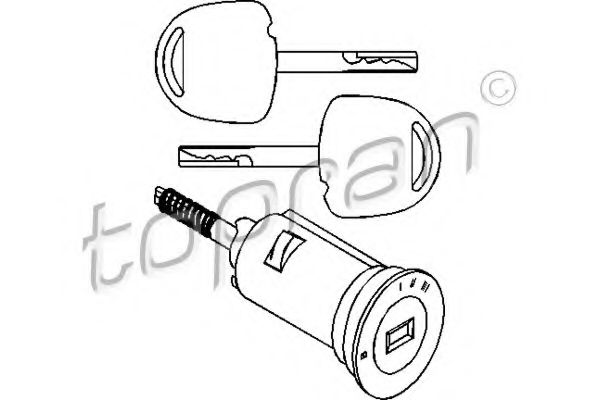 TOPRAN - 205 166 - Замок, замок-выключатель (Замок)