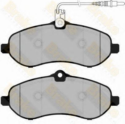 BRAKE ENGINEERING - PA1762 - Комплект тормозных колодок, дисковый тормоз (Тормозная система)