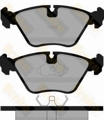 BRAKE ENGINEERING - PA528 - Комплект тормозных колодок, дисковый тормоз (Тормозная система)