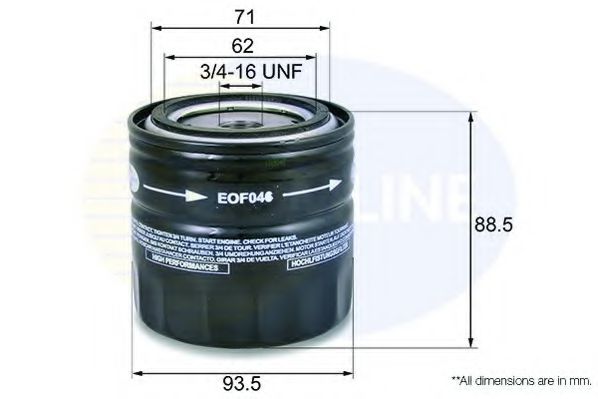 COMLINE - EOF046 - Масляный фильтр (Смазывание)