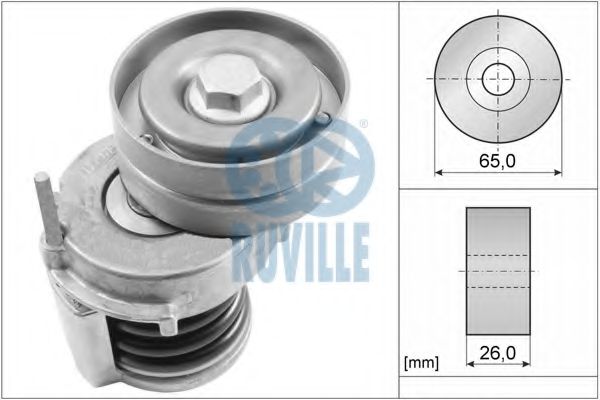 RUVILLE - 56353 - Натяжная планка, поликлиновой ремень (Ременный привод)