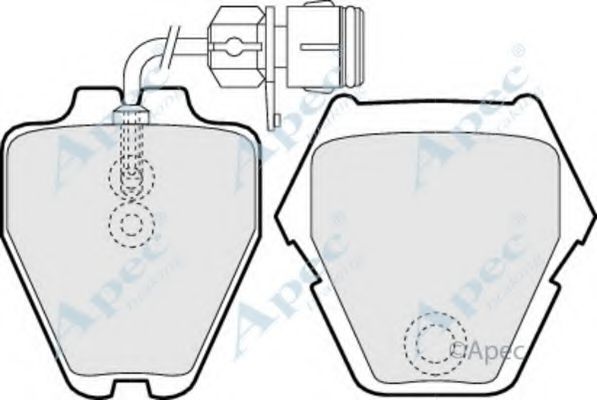 APEC BRAKING - PAD1161 - Комплект тормозных колодок, дисковый тормоз (Тормозная система)
