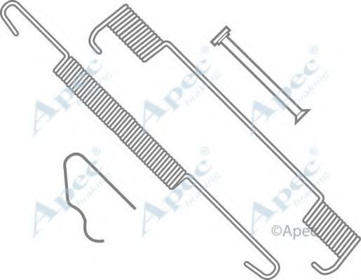 APEC BRAKING - KIT736 - Комплектующие, тормозная колодка (Тормозная система)