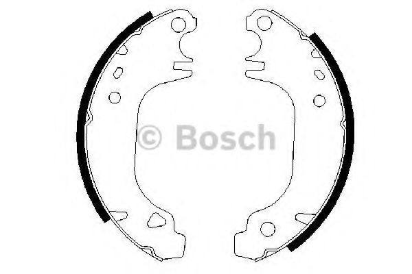 BOSCH - 0 986 487 275 - Комплект тормозных колодок (Тормозная система)