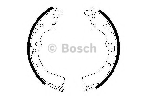 BOSCH - 0 986 487 290 - Комплект тормозных колодок (Тормозная система)