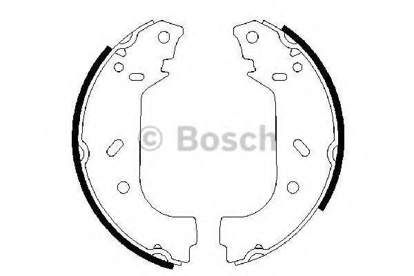 BOSCH - 0 986 487 545 - Комплект тормозных колодок (Тормозная система)