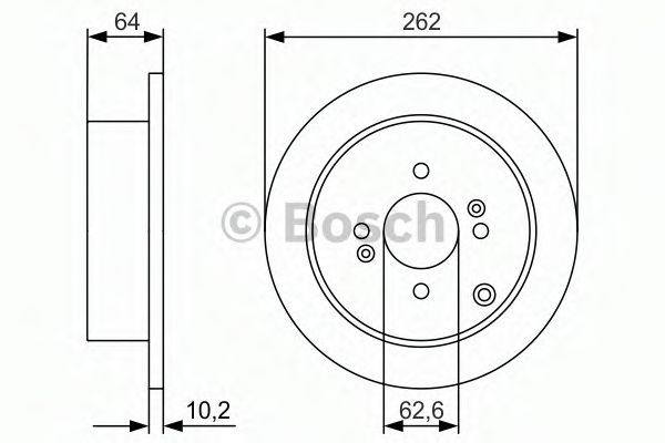 BOSCH - 0 986 479 983 - Тормозной диск (Тормозная система)