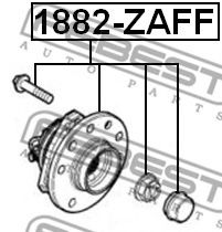 FEBEST - 1882-ZAFF - Комплект подшипника ступицы колеса