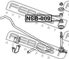 FEBEST - NSB-009 - Подвеска, стойка вала (Подвеска колеса)