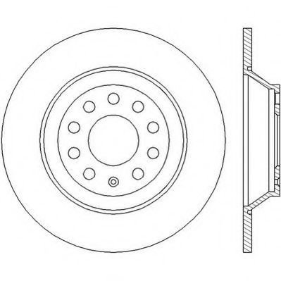 JURID - 562438JC - Тормозной диск (Тормозная система)