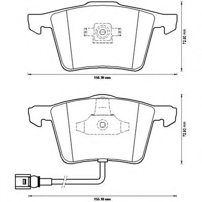 BENDIX - 573197B - Комплект тормозных колодок, дисковый тормоз