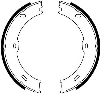 FERODO - FSB4001 - Комплект тормозных колодок, стояночная тормозная система (Тормозная система)