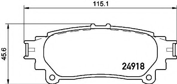 BREMBO - P 83 152 - Комплект тормозных колодок, дисковый тормоз (Тормозная система)