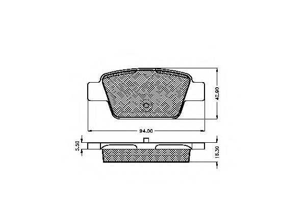 SPIDAN - 32888 - Комплект тормозных колодок, дисковый тормоз