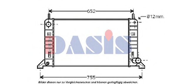 AKS DASIS - 090630N - Радиатор, охлаждение двигателя (Охлаждение)