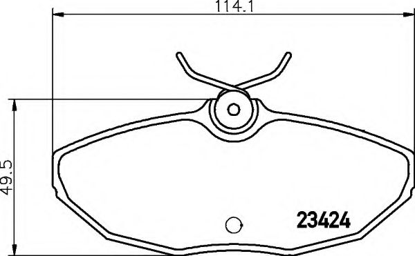 HELLA - 8DB 355 018-561 - Комплект тормозных колодок, дисковый тормоз (Тормозная система)