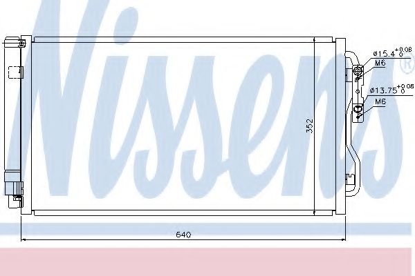 NISSENS - 940236 - Конденсатор, кондиционер (Кондиционер)