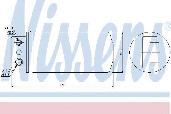 NISSENS - 95235 - Осушитель, кондиционер (Кондиционер)