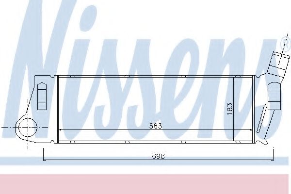 NISSENS - 96728 - Интеркулер (Система подачи воздуха)