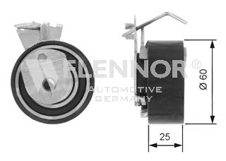 FLENNOR - FS02142 - Натяжной ролик, ремень ГРМ (Ременный привод)