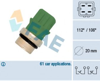 FAE - 35590 - термовыключатель, сигнальная лампа охлаждающей жидкости (Охлаждение)