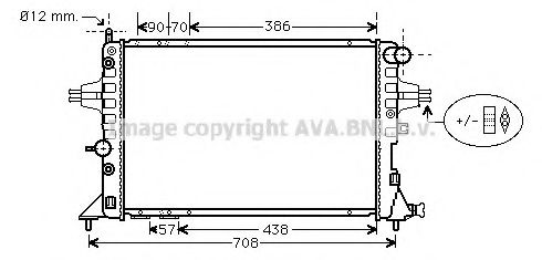 AVA QUALITY COOLING - OL2253 - Радиатор, охлаждение двигателя (Охлаждение)